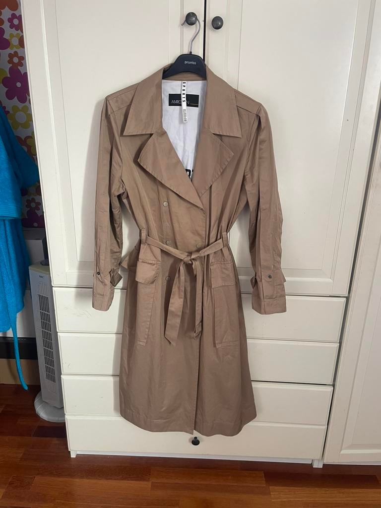 Marc Cain trenchcoat 42, Verzenden, Zo goed als nieuw, Maat 42/44 (L), Beige