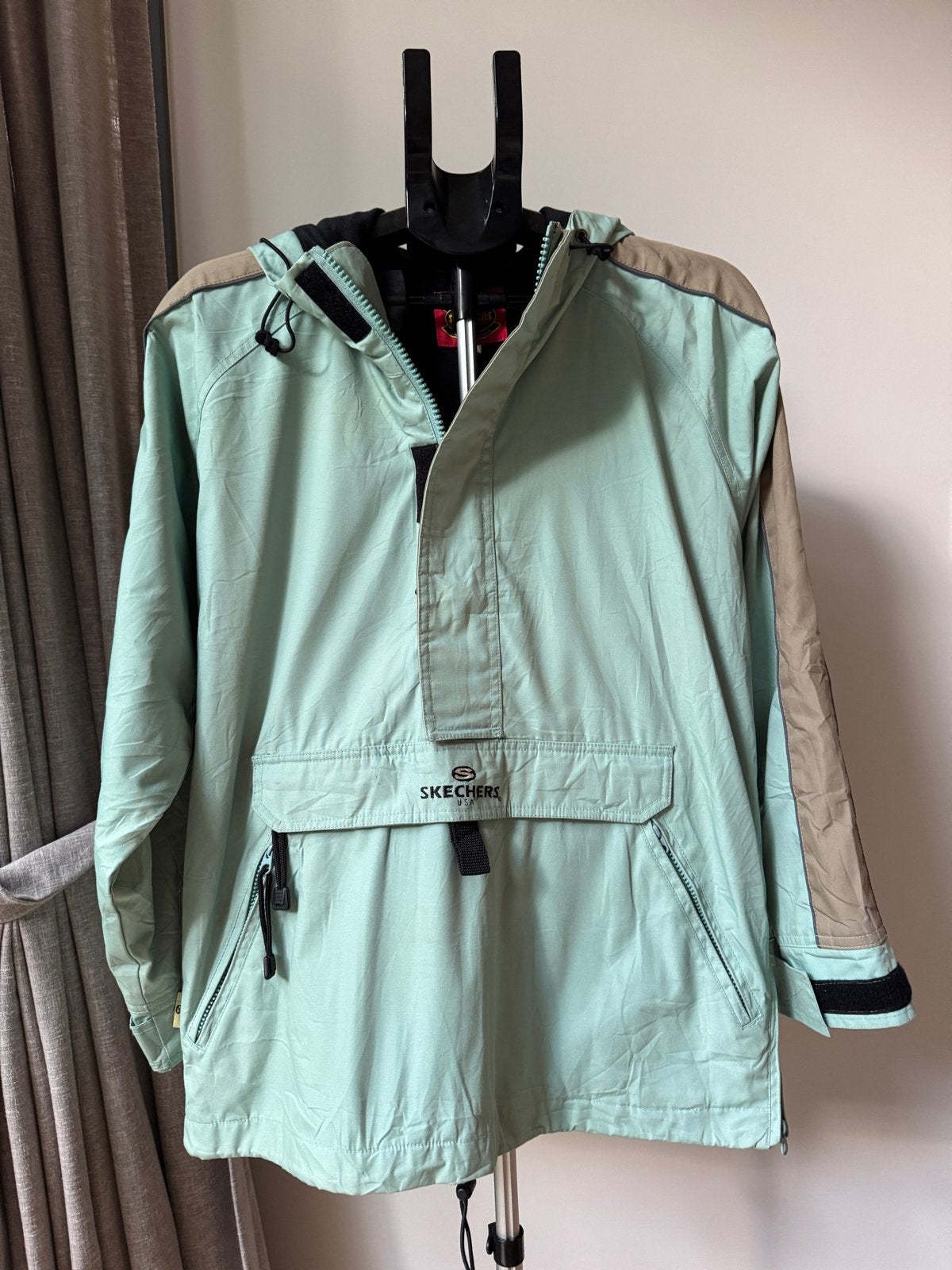 Vintage Skechers USA Colorblock Anorak Windbreaker, Verzenden, Gedragen, Overige maten, Meerkleurig