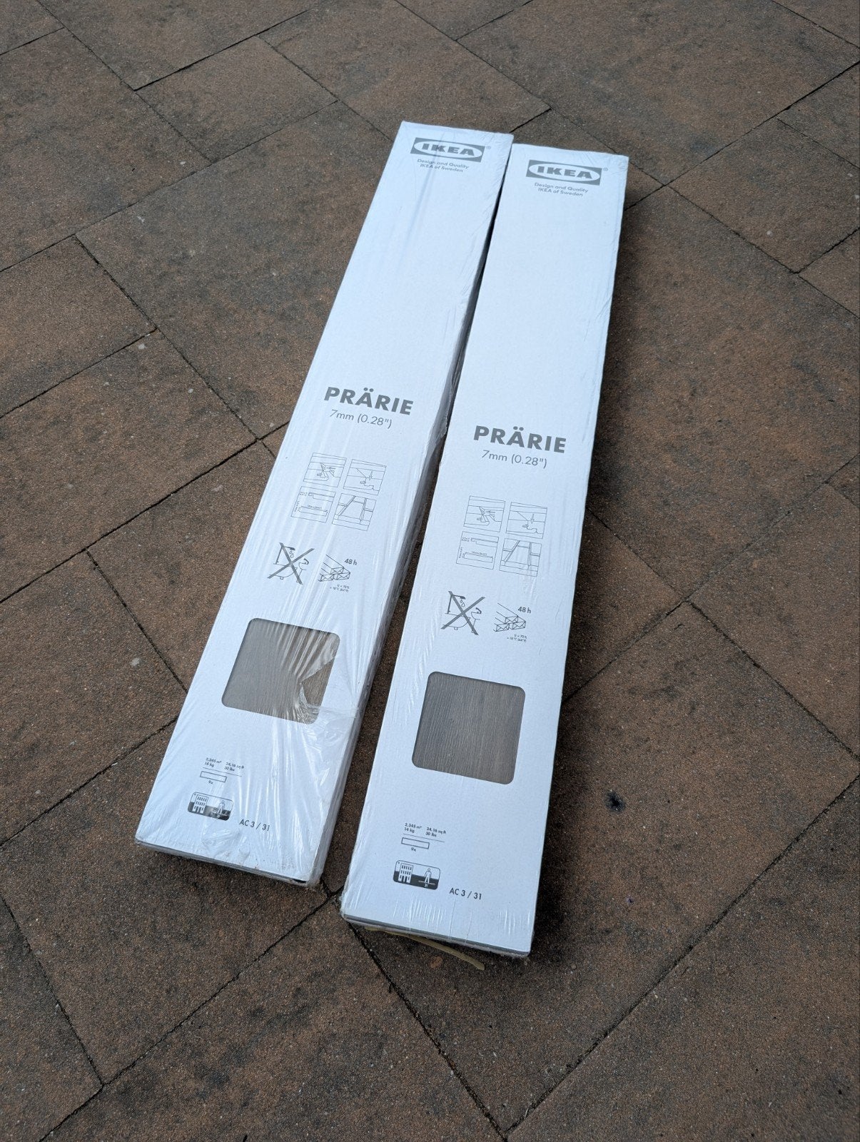 Ikea Prärie Laminaat 7mm Donker Eiken - 2 Pakken, Doe-het-zelf en Verbouw, Vloerdelen en Plavuizen, Ophalen, Nieuw, 5 tot 10 m²
