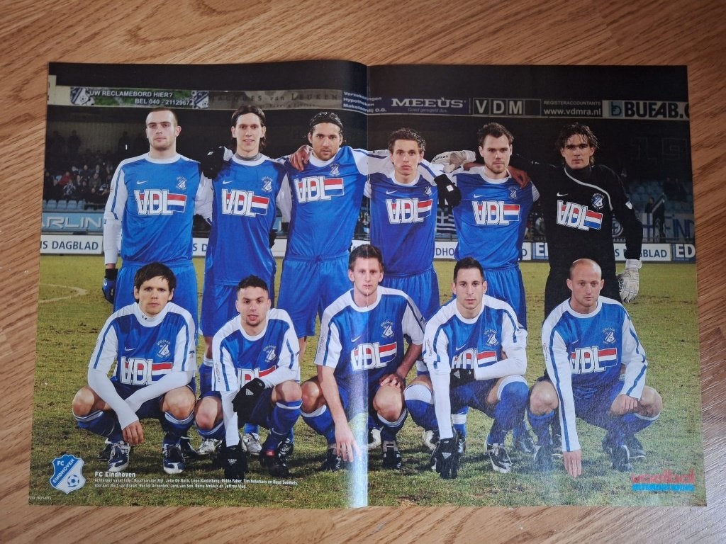 Verzameling oude elftalposters FC Eindhoven (5x), Verzamelen, Ophalen of Verzenden, Zo goed als nieuw, Overige binnenlandse clubs