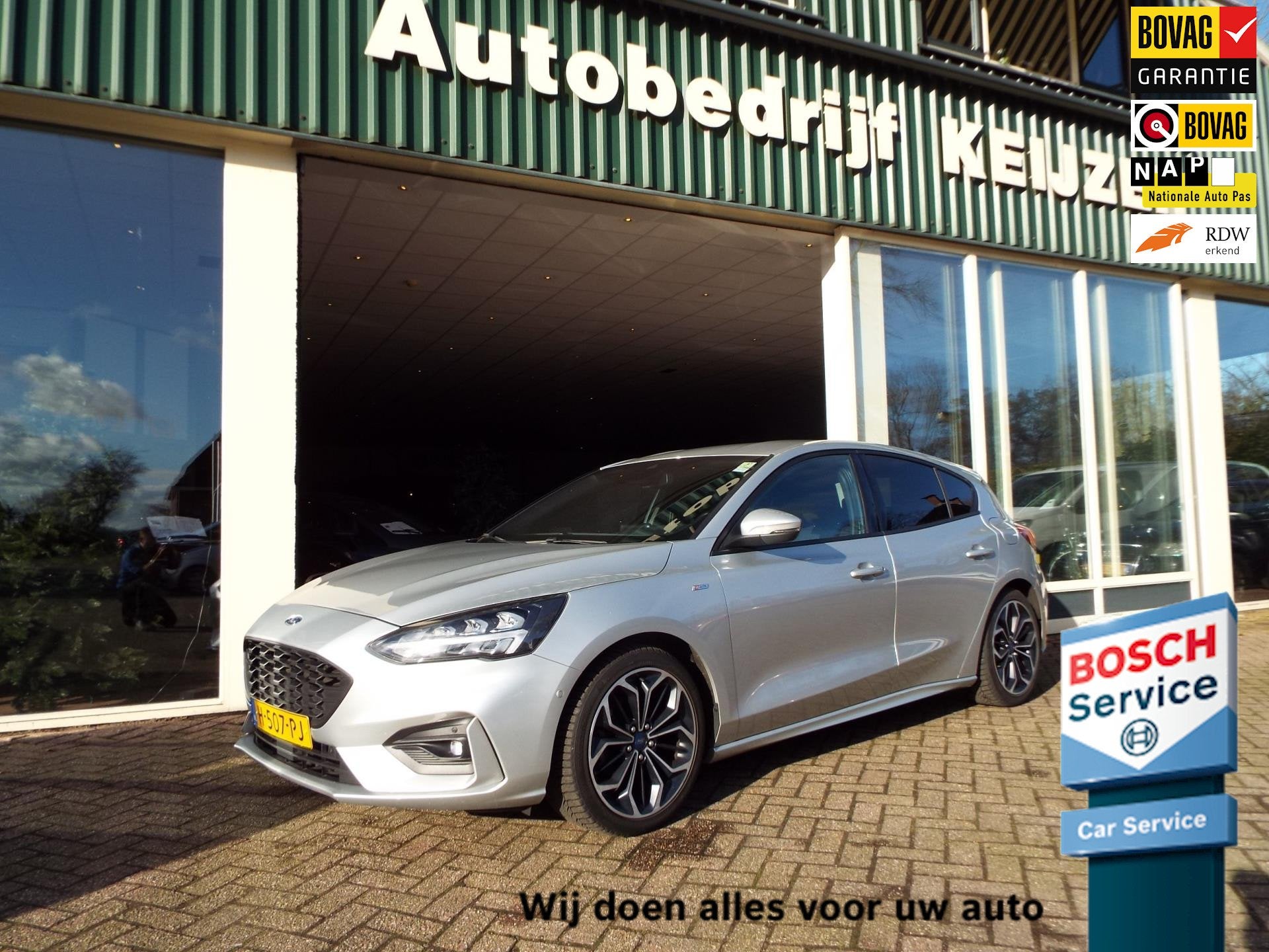 Ford Focus 1.0 EcoBoost Vignale ST-LINE CLIMA-NAVI-CRUISE-BO, 125 pk, Gebruikt, Euro 6, Leder