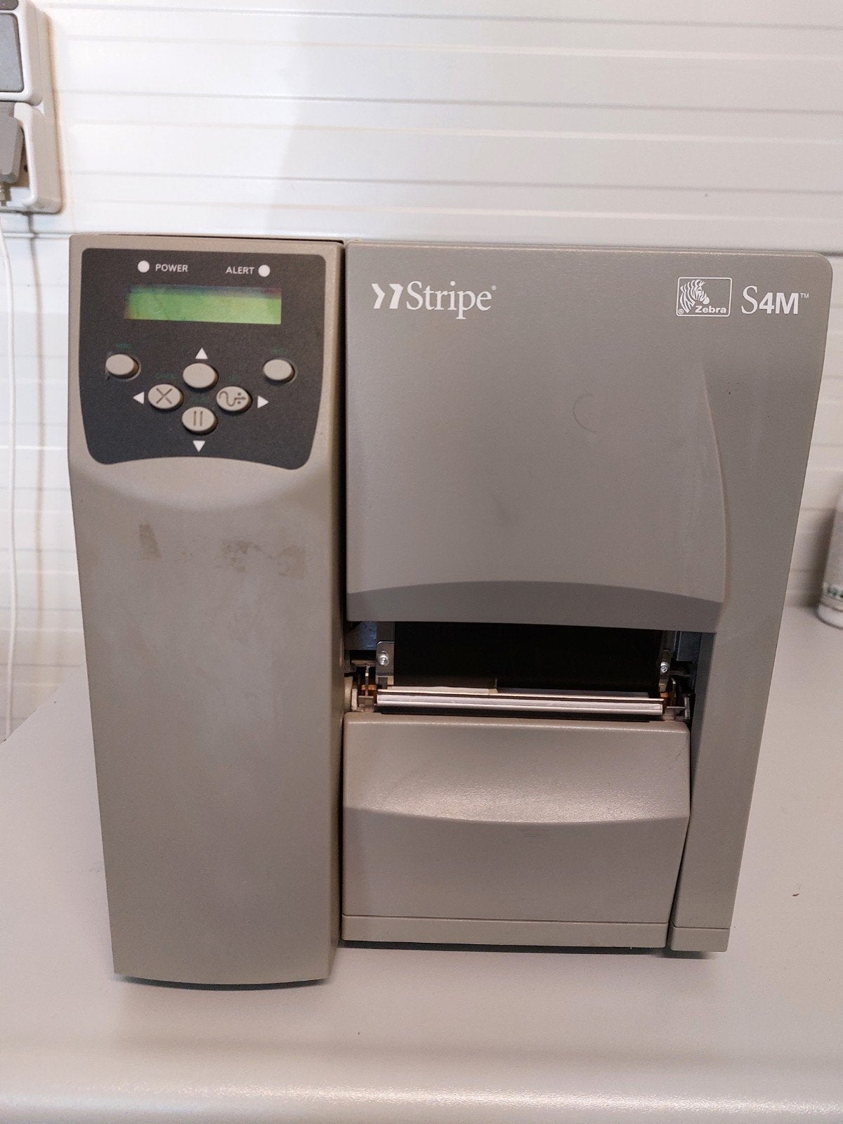 Zebra S4M Labelprinter - Gebruikt, Computers en Software, Ophalen, Zwart-en-wit printen, Gebruikt, Printer