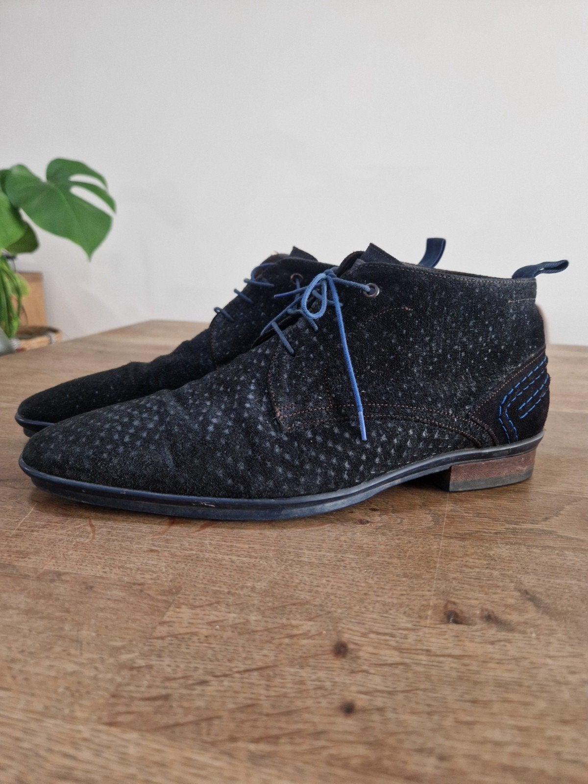 Floris van Bommel schoenen,  maat 43 1/3, Blauw, Floris van Bommel, Ophalen of Verzenden, Zo goed als nieuw