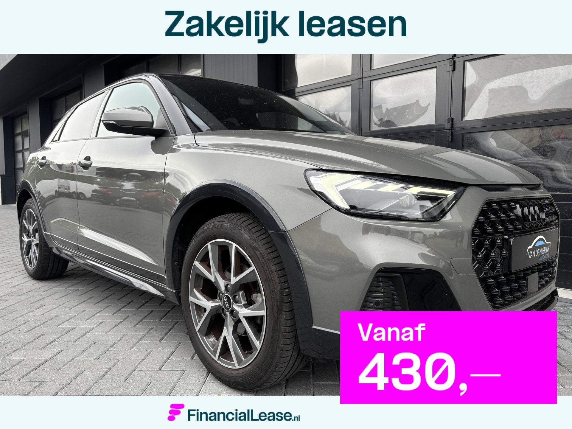 Audi A1 allstreet 30 TFSI S-Line Black Ed. Chronos Grey, Leder en Stof, Origineel Nederlands, Bedrijf, 3 cilinders