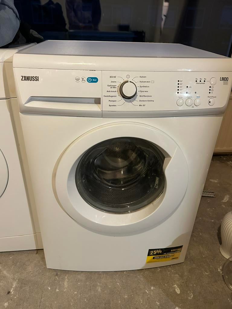 Zanussi Lindo 100 wasmachine, Witgoed en Apparatuur, Wasmachines, Ophalen, Gebruikt, Handwasprogramma, Voorlader