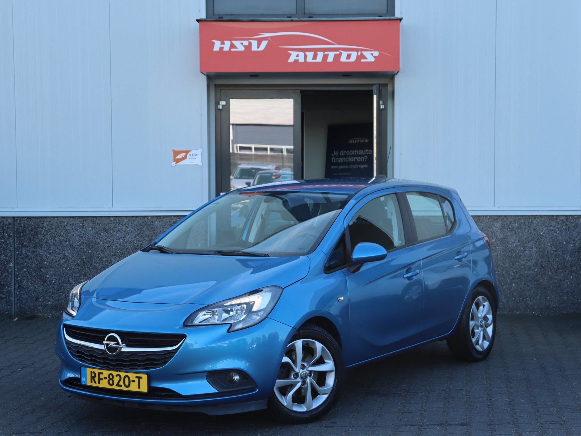 Opel Corsa 1.0 Turbo Online Edition navi 4-deurs org NL, Auto's, Voorwielaandrijving, Gebruikt, Euro 6, Blauw
