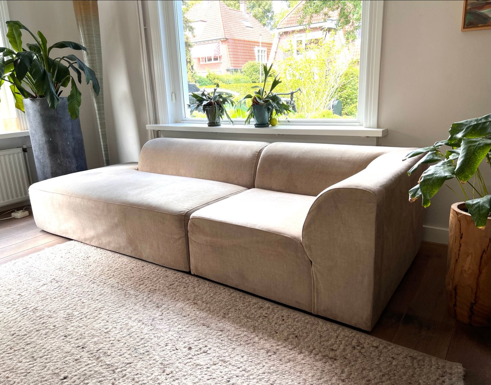 Moderne 4x6 Sofa hoekbank - Zo goed als nieuw, Ophalen, 250 tot 300 cm, 100 tot 125 cm, Driepersoons
