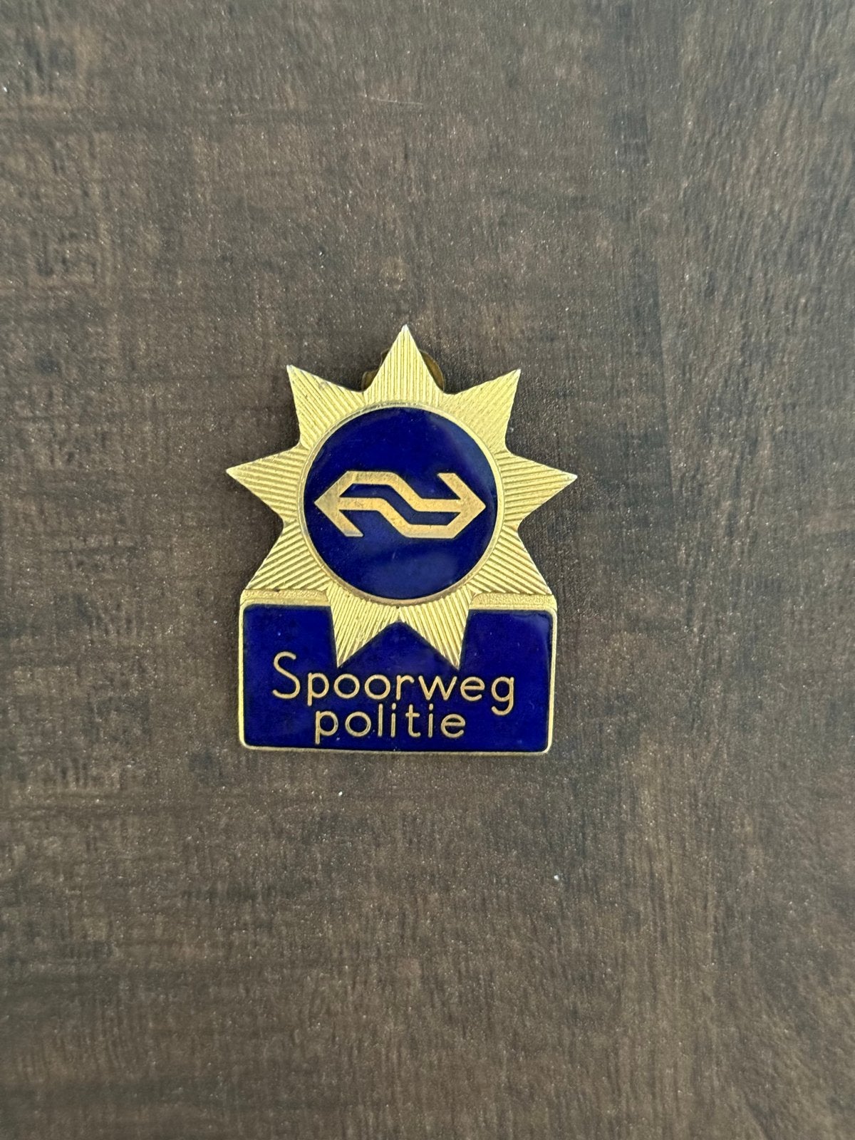 NS Spoorwegpolitie Korpsbrevet - Vintage Embleem, Ophalen of Verzenden, Gebruikt, Trein, Overige typen