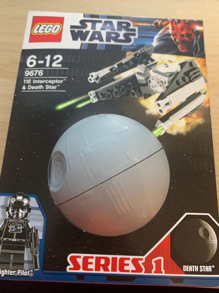 9676 TIE Interceptor & Death Star, Star Wars, Lego, Ophalen of Verzenden, Zo goed als nieuw