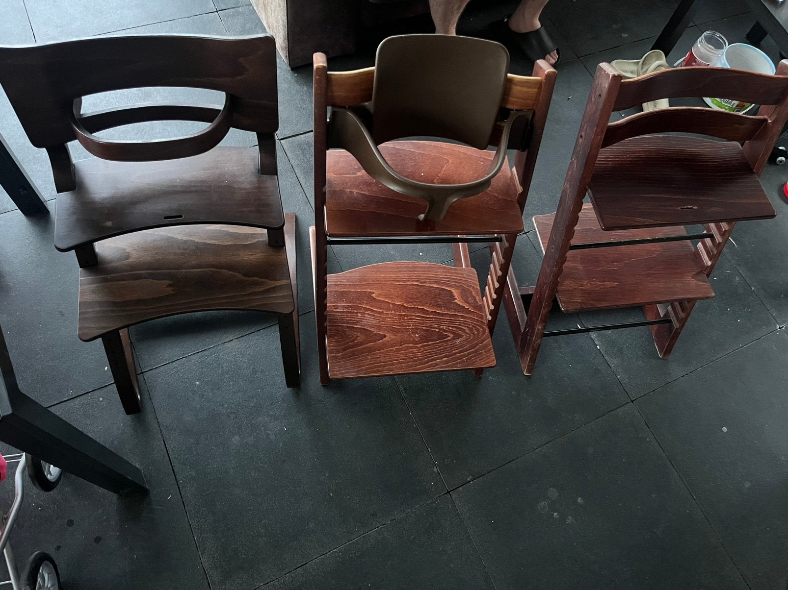 Baby eet stoelen te koop trip trap stokke Leander, Huis en Inrichting, Stoelen, Ophalen, Zo goed als nieuw, Bruin