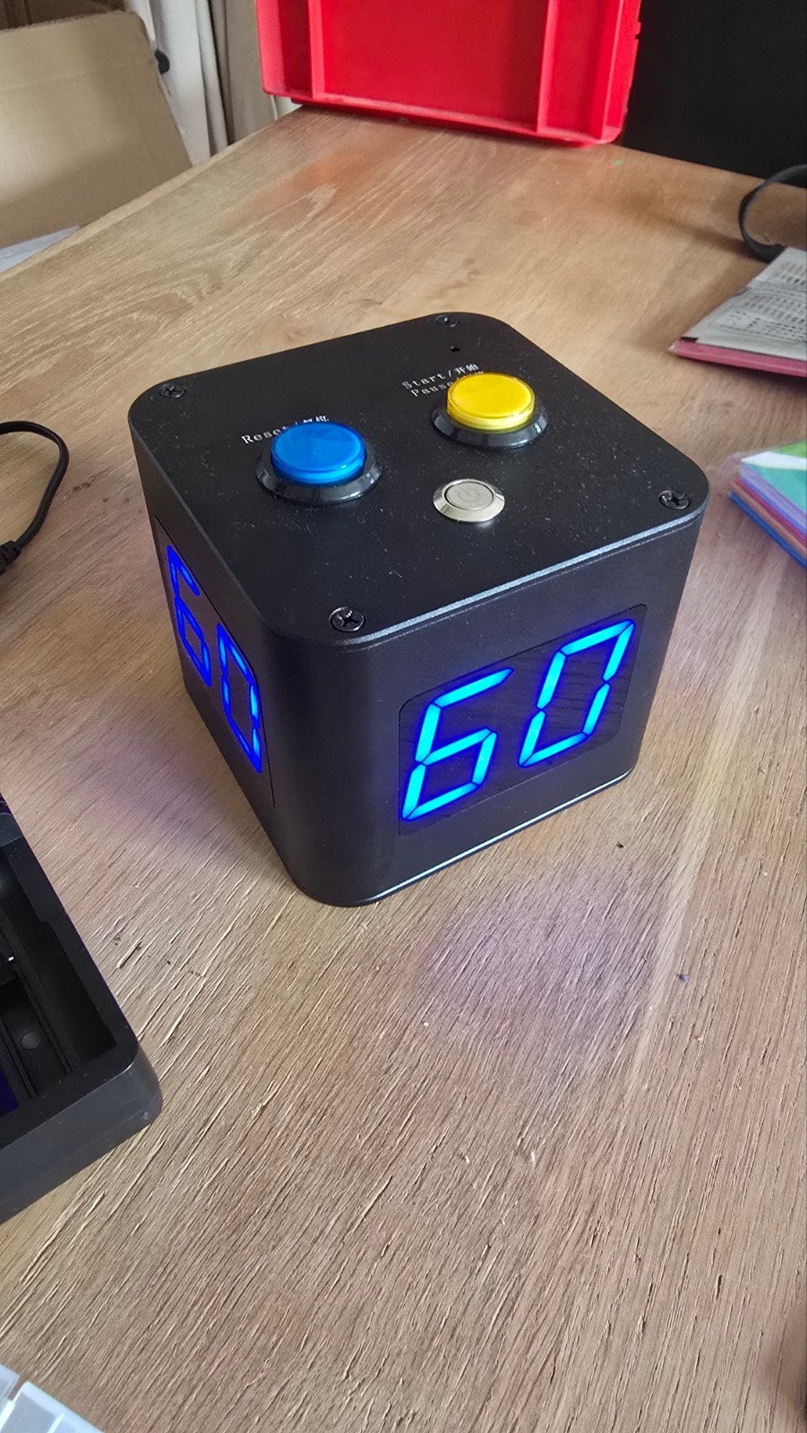 Poker Clock / Countdown Timer 4 Displays 60 seconden, Vijf spelers of meer, Ophalen of Verzenden, Nieuw