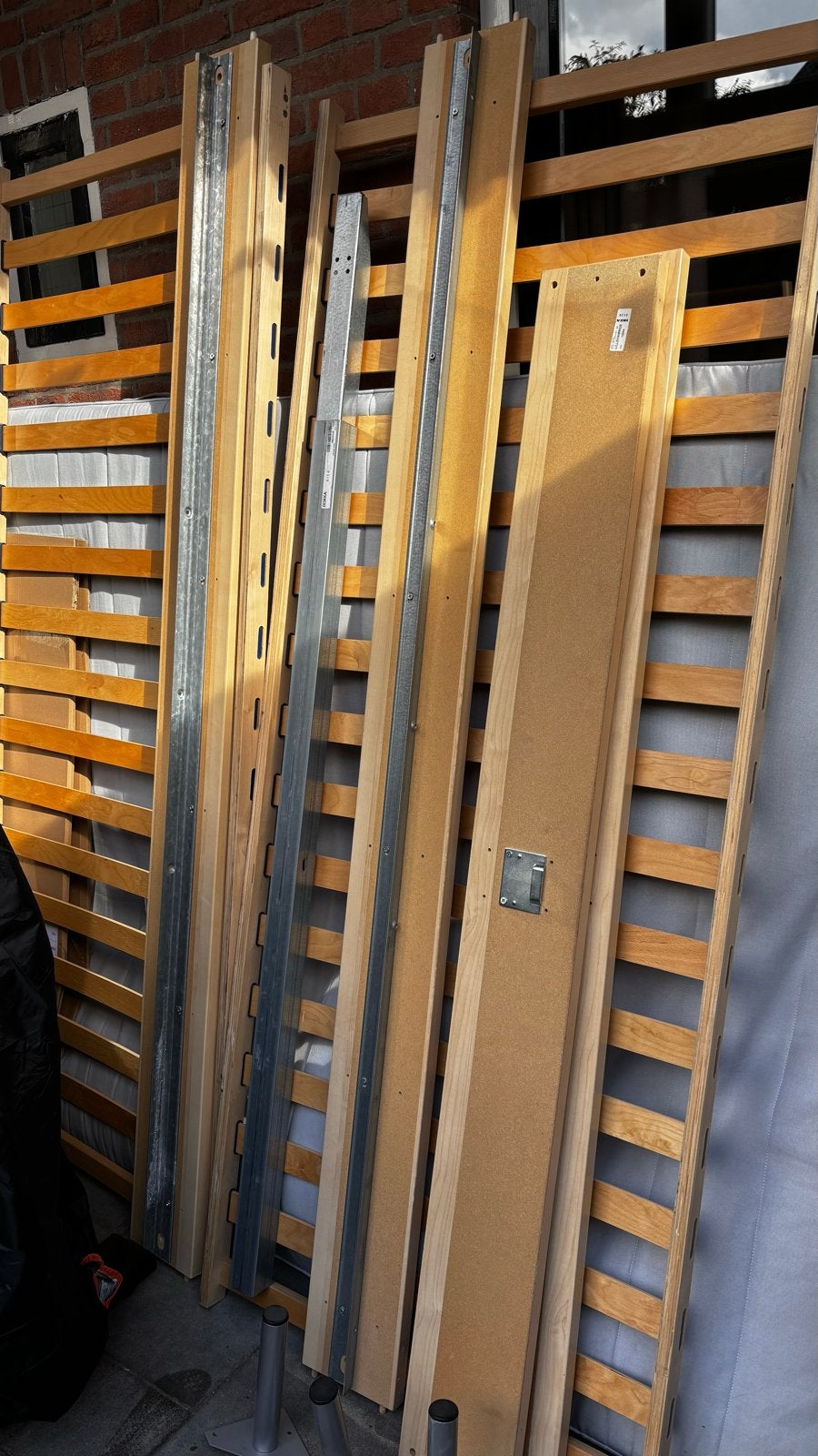 IKEA LILLEHAMMER bedframe 160x200 cm gratis af te halen, Ophalen, Gebruikt, Overige kleuren, Hout
