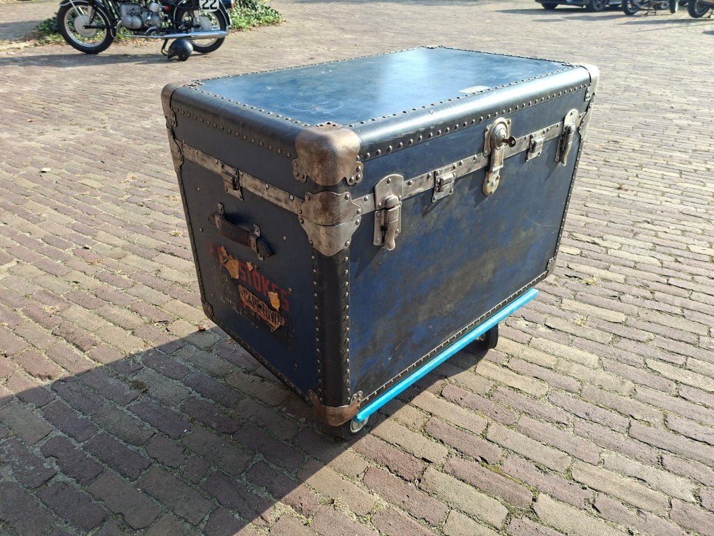 Vintage Hartmann reiskoffer - flat-top steamer/travel trunk, Ophalen