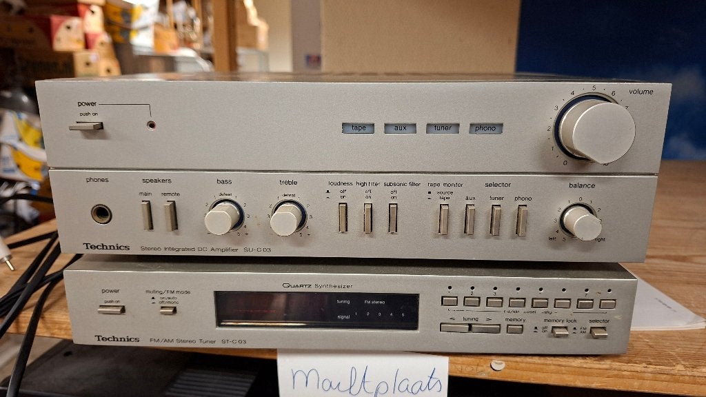 Technics Vintage set audio, Audio, Tv en Foto, Versterkers en Receivers, Ophalen of Verzenden, Gebruikt, Overige merken
