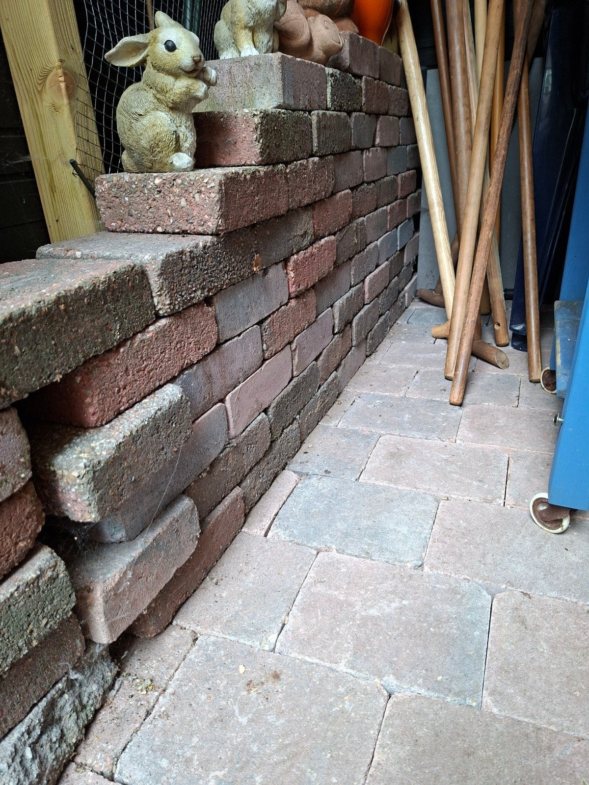 Ongebruikte, getrommelde terrastegels - grijs en rood., Ophalen, Overige materialen, Nieuw, 20 tot 40 cm