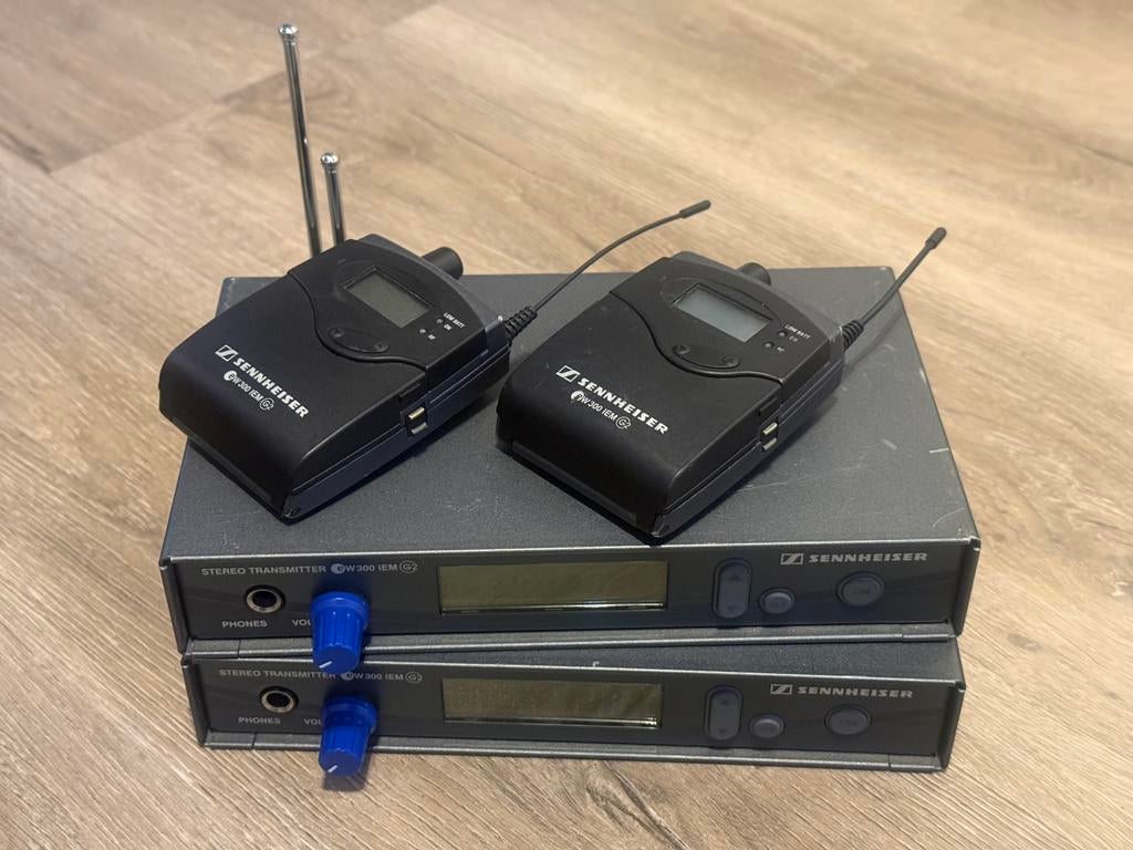 2x Sennheiser EW300 IEM G2 draadloze in-ear (838 - 866 MHz), Muziek en Instrumenten, Microfoons, Ophalen of Verzenden, Zo goed als nieuw
