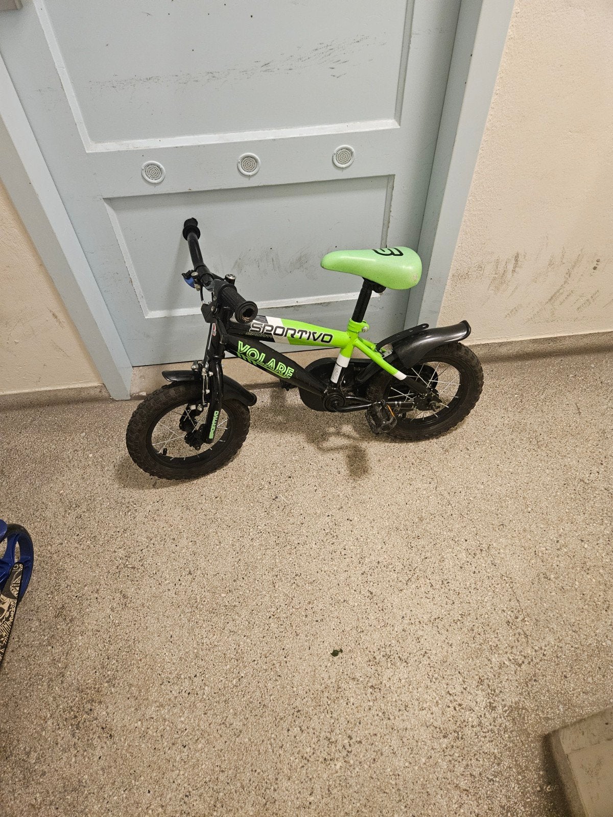 Volare Sportivo Kinderfiets - Groen/Zwart, Terugtraprem, Gebruikt, Minder dan 16 inch, Volare