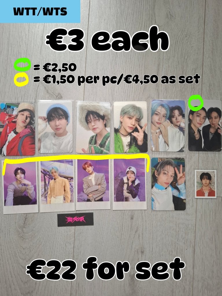 WTT/WTS Stray Kids Photocards Kpop, Verzamelen, Overige Verzamelen, Ophalen of Verzenden, Nieuw