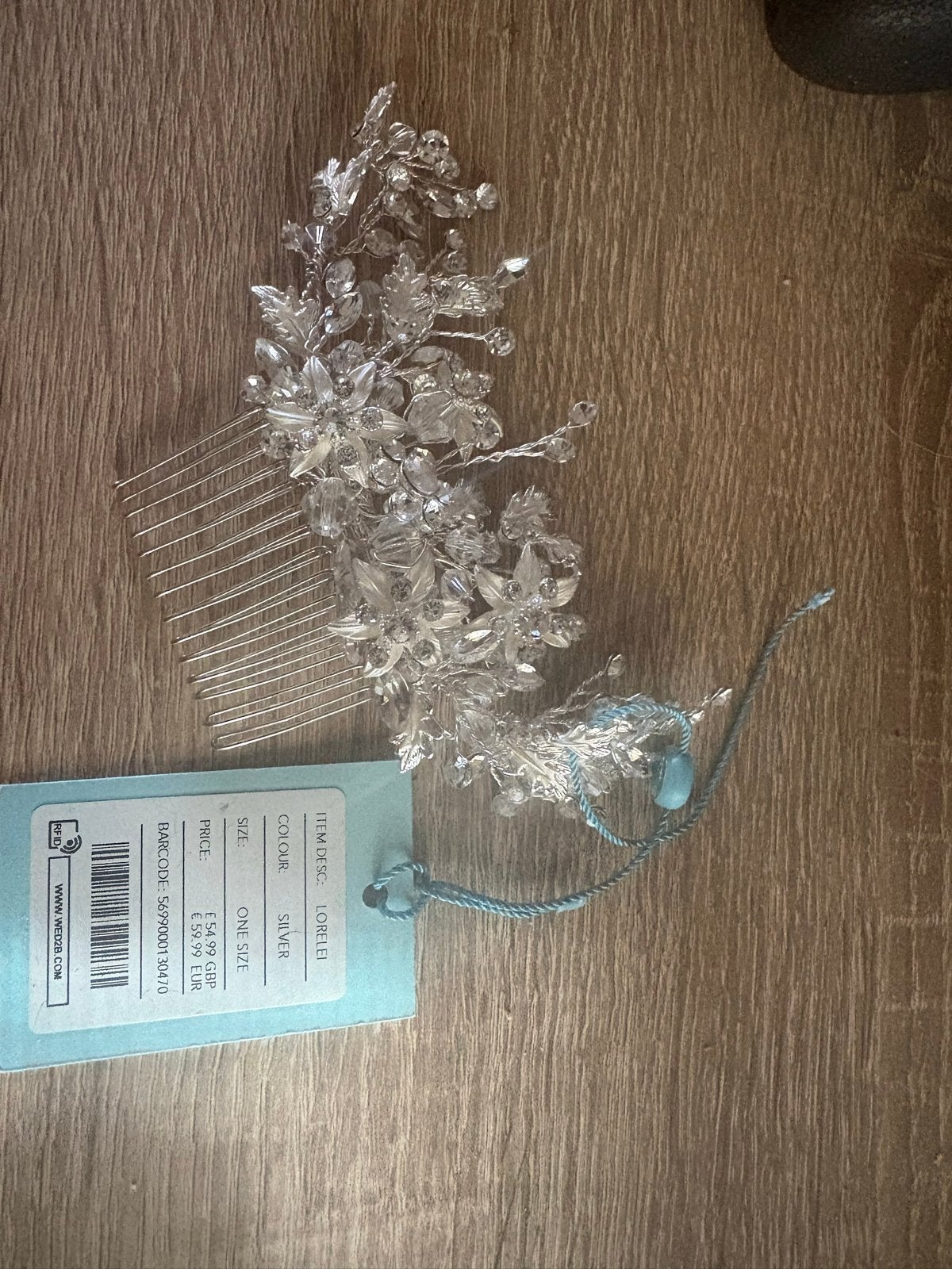 Bruidshaaraccessoire Lorelei - Zilverkleurig, Ophalen, Nieuw, Zilver, Accessoires
