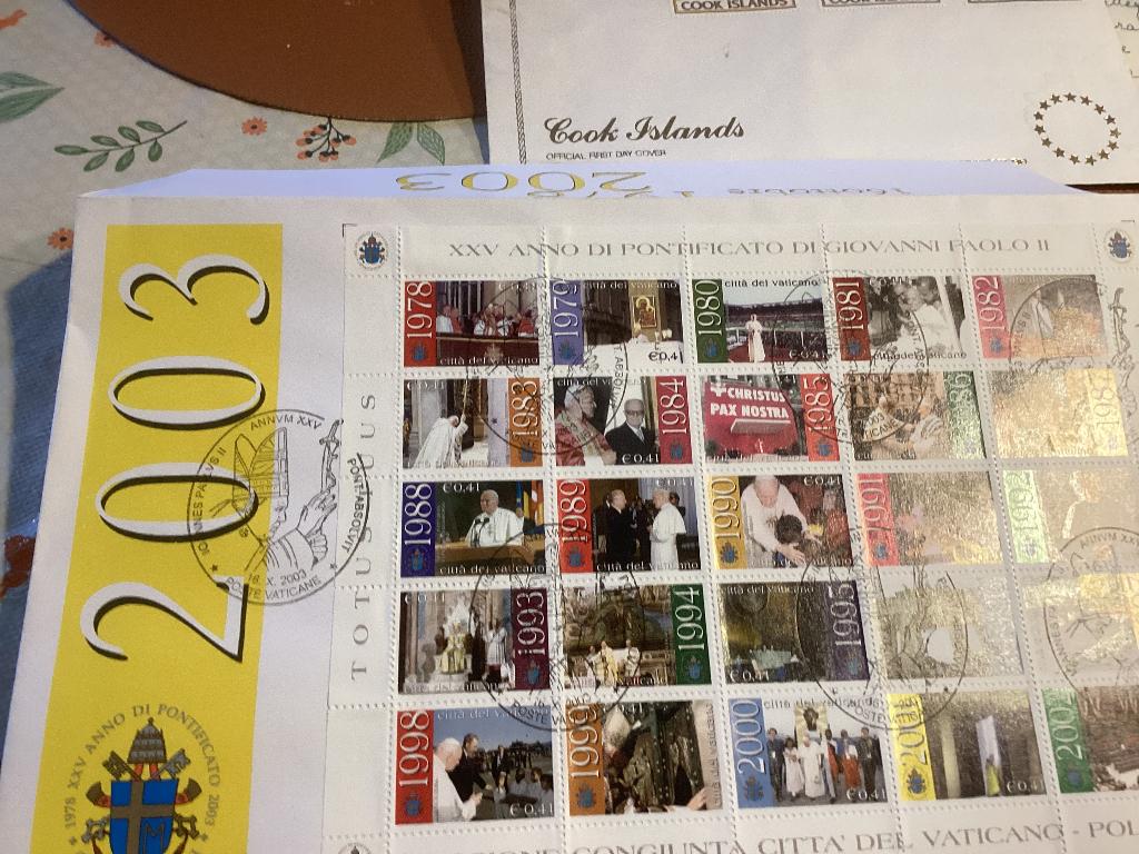 No323 Vaticaan 2003 Heb ook van Nederland jaargangen fdc, Postzegels en Munten, Postzegels | Eerstedagenveloppen, Ophalen, Onbeschreven