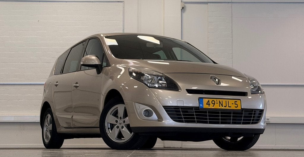 Renault Grand Scénic 2.0i 16V Dynamique Automaat Navigatie, Euro 5, Stof, Gebruikt, Zwart