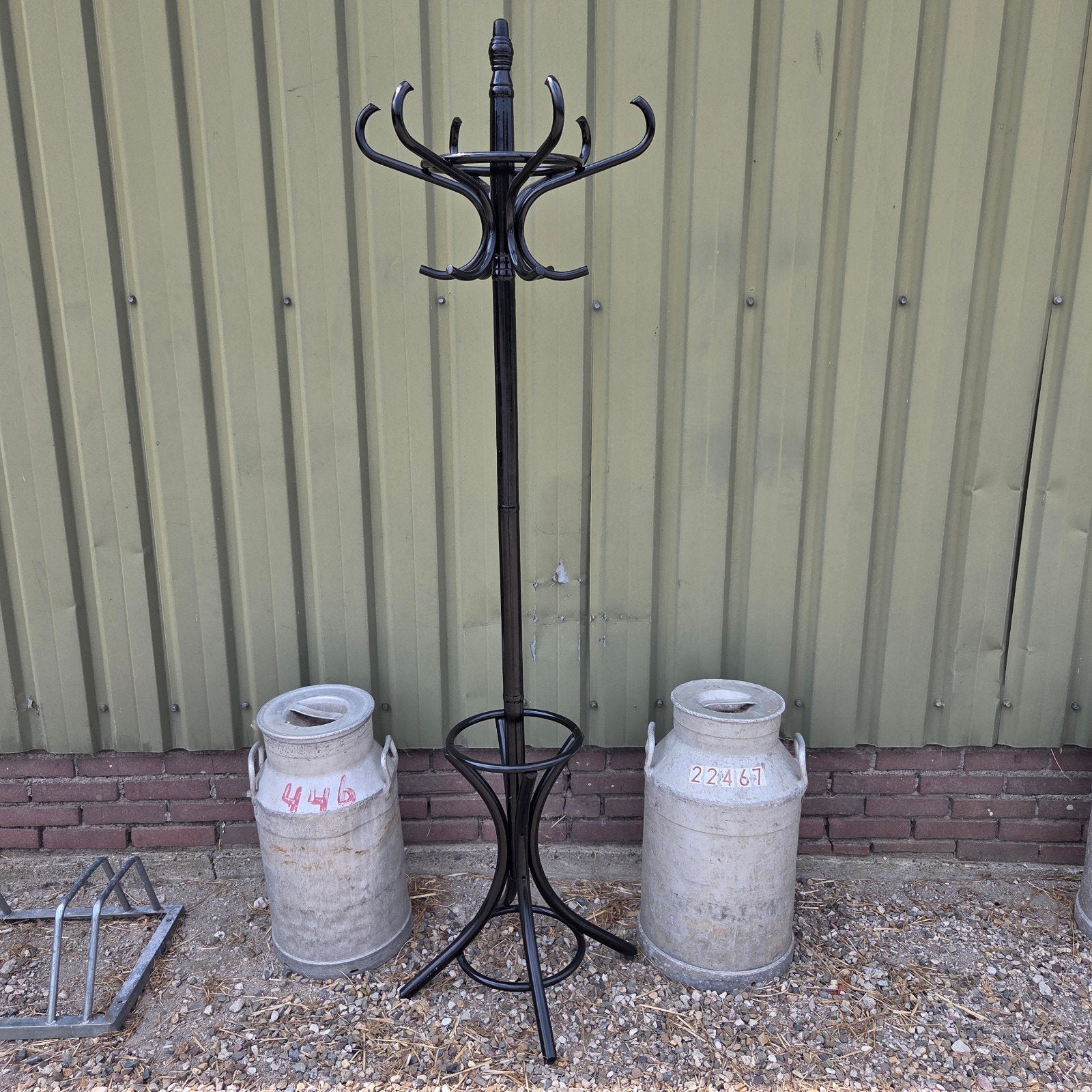 Staande kapstok Thonet stijl zwart m parapluhouder, Ophalen, Zo goed als nieuw, Staande kapstok, 150 tot 200 cm