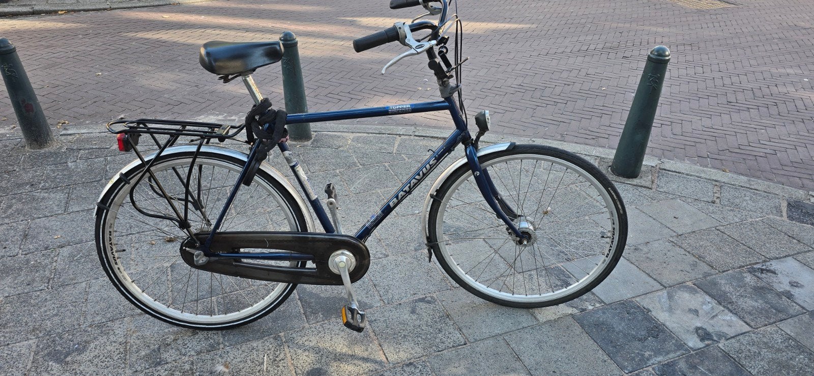 Batavus heren fiets versnellingen Abus slot met ketting, Fietsen en Brommers, Fietsen | Heren | Herenfietsen, Ophalen, Gebruikt
