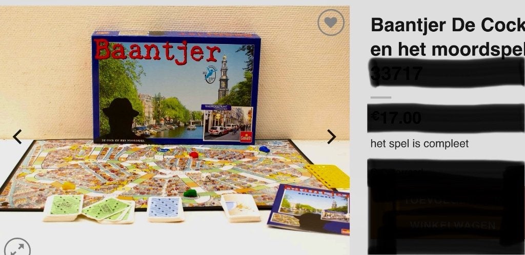 NIEUW Baantjer detective bordspel . Los jij de moord op?, Hobby en Vrije tijd, Gezelschapsspellen | Bordspellen, Vijf spelers of meer