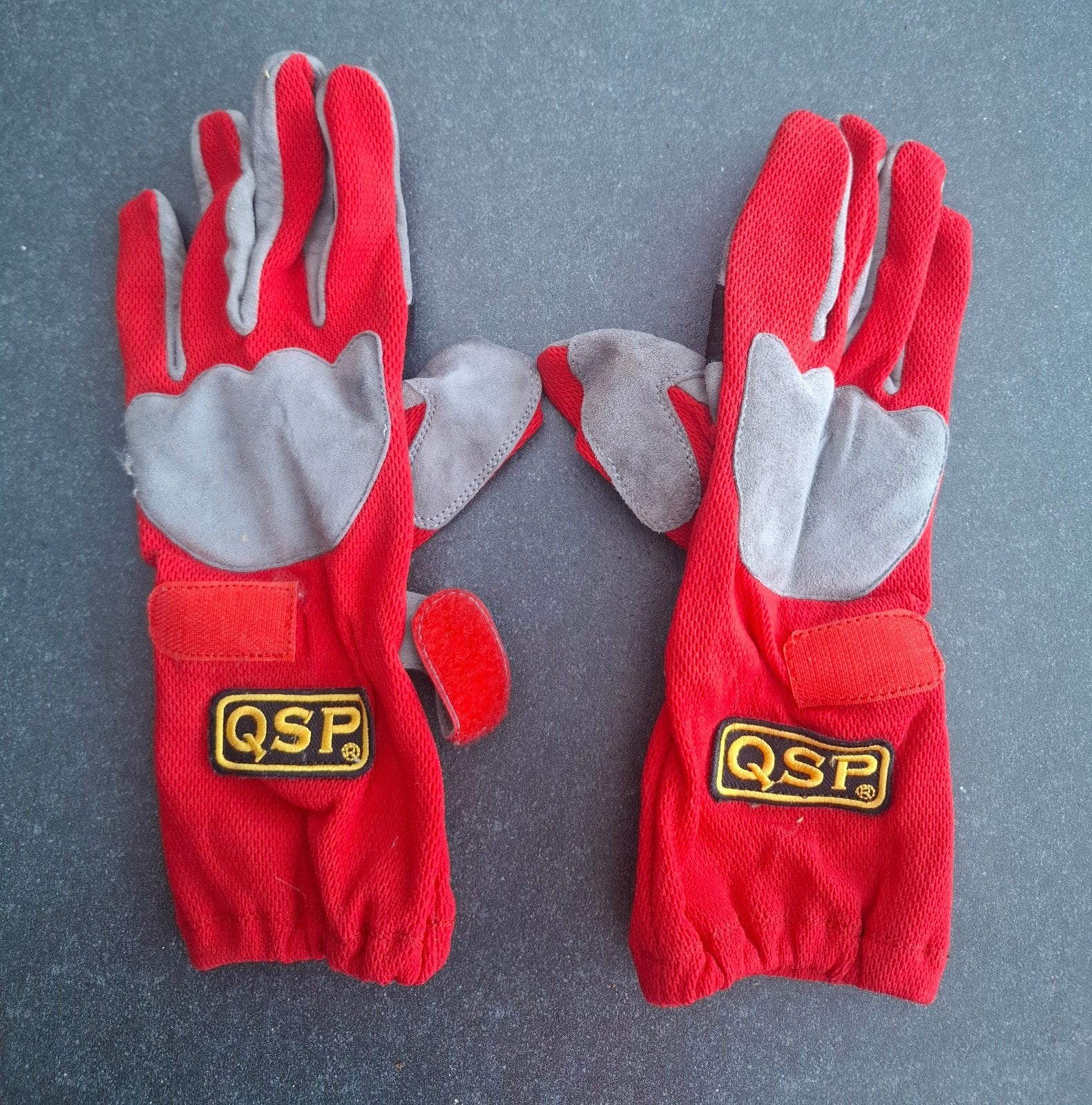 QSP racehandschoenen rood - Maat l, Ophalen of Verzenden, Gebruikt