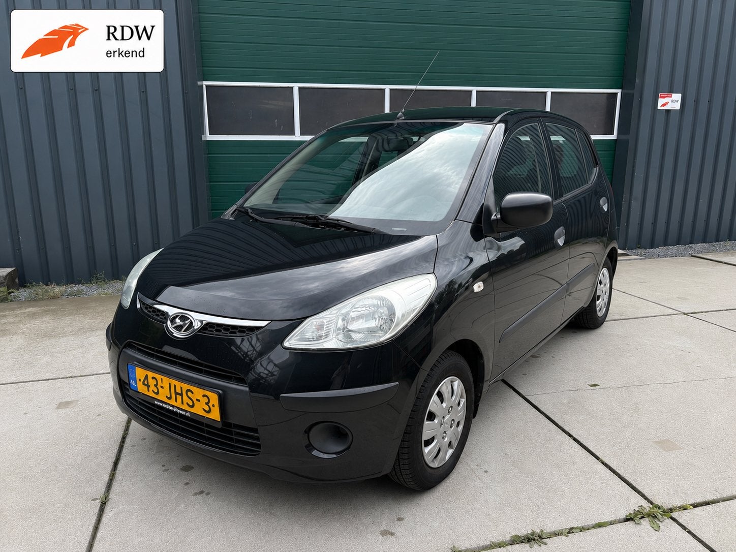 Hyundai i10 | 5DR 2009 Zwart | AIRCO | NAP, Voorwielaandrijving, Stof, 31 €/maand, 400 kg