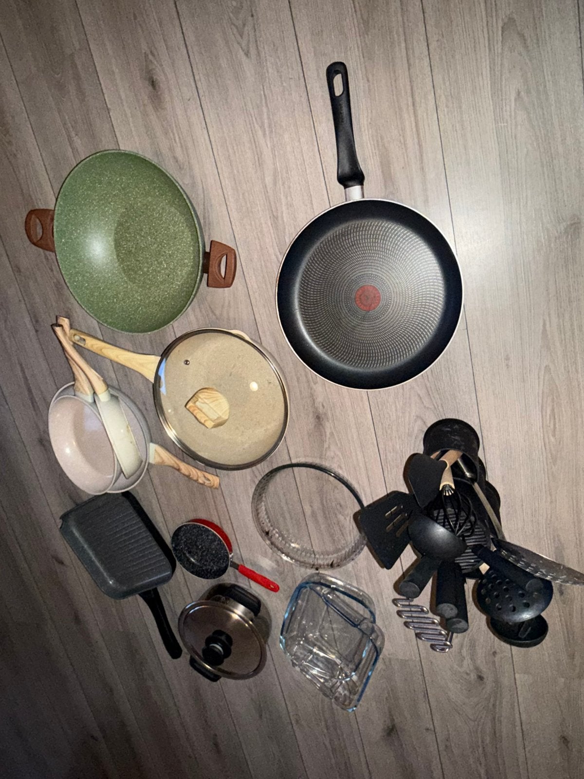 Potten, pannen en ovenschalen set, Ophalen, Pannenset, Antiaanbaklaag, Zo goed als nieuw