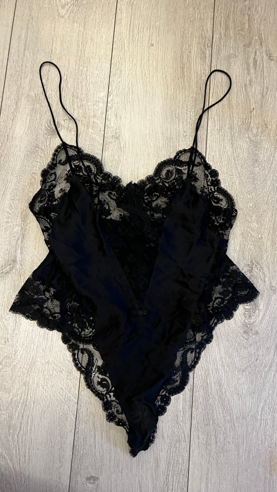 Vintage La Perla kanten body, Kleding | Dames, Verzenden, Zwart, Body of Korset