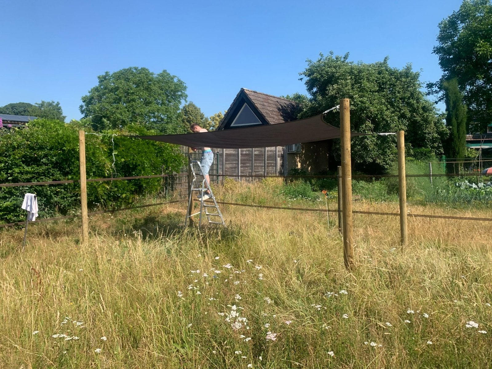 Waterdicht schaduwdoek, Ophalen of Verzenden, Gebruikt