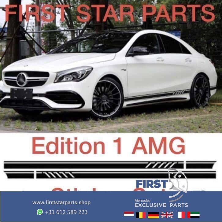 Edition 1 AMG Sticker Set Mercedes W176 A Klasse W117 CLA 45, Ophalen of Verzenden, -, -, -