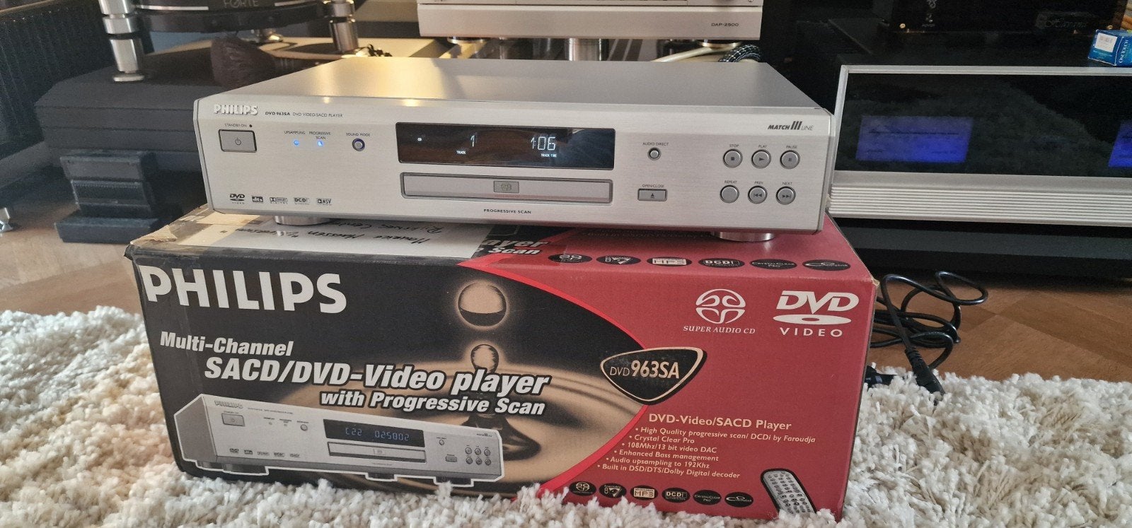 Philips DVD 963SA DVD/SACD-speler - High-end audio/video, Ophalen of Verzenden, Zo goed als nieuw, Dvd-speler, Philips