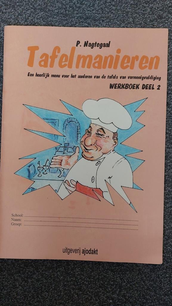 Tafelmanieren Werkboek Deel 2 - P. Nagtegaal (Nieuw), Wiskunde A, Nieuw, Ophalen of Verzenden, P. Nagtegaal