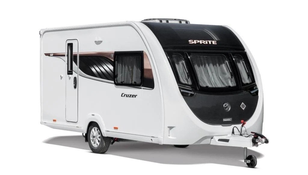 Caravan Sprite Cruzer 460 SR, Caravans en Kamperen, Standaardzit, Tot en met 2, Particulier, Luifel