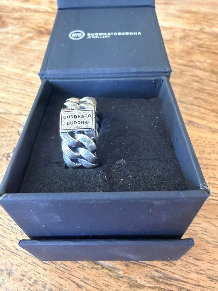 Buddha to Buddha Ring Zilver Maat 22, Sieraden, Tassen en Uiterlijk, Ringen, 20 of groter, Ophalen of Verzenden, Zo goed als nieuw