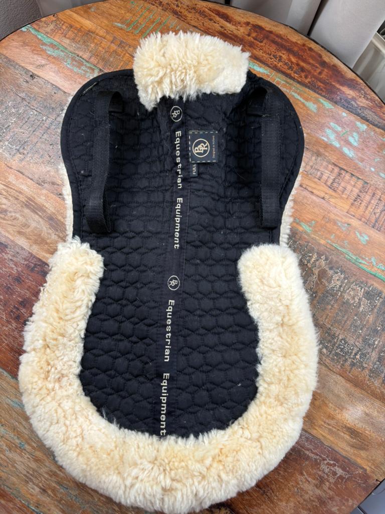 BR zadelonderlegger zwart - beige maat full, Dieren en Toebehoren, Paarden en Pony's | Dekens en Dekjes, Ophalen of Verzenden