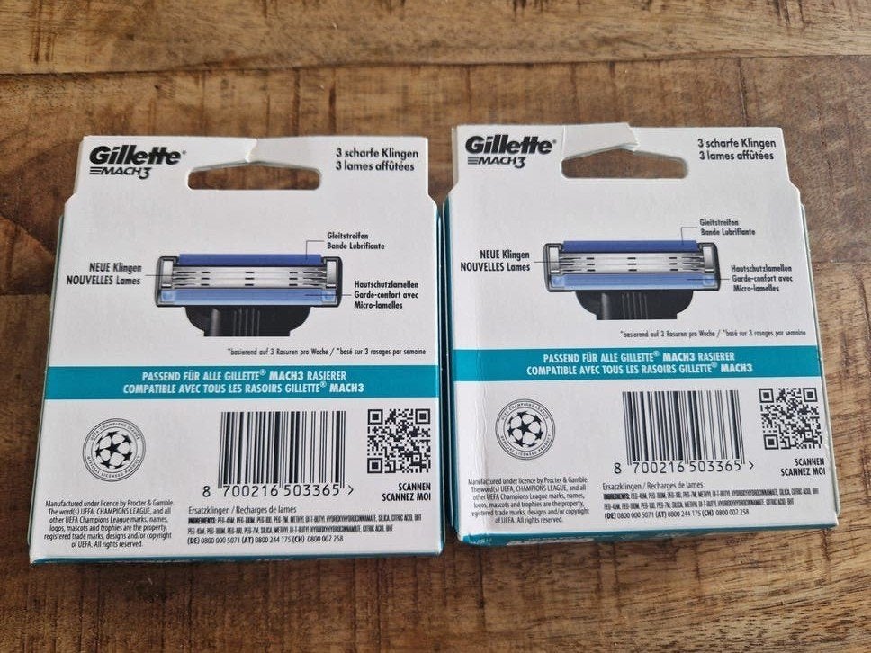 Nieuwe  Gillette Mach3, Ophalen of Verzenden, Nieuw, Gehele gezicht, Verzorging