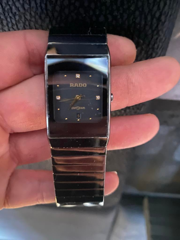 Rado Diastar Dameshorloge Zwart Keramiek, Overige merken, Overige materialen, Polshorloge, Ophalen of Verzenden