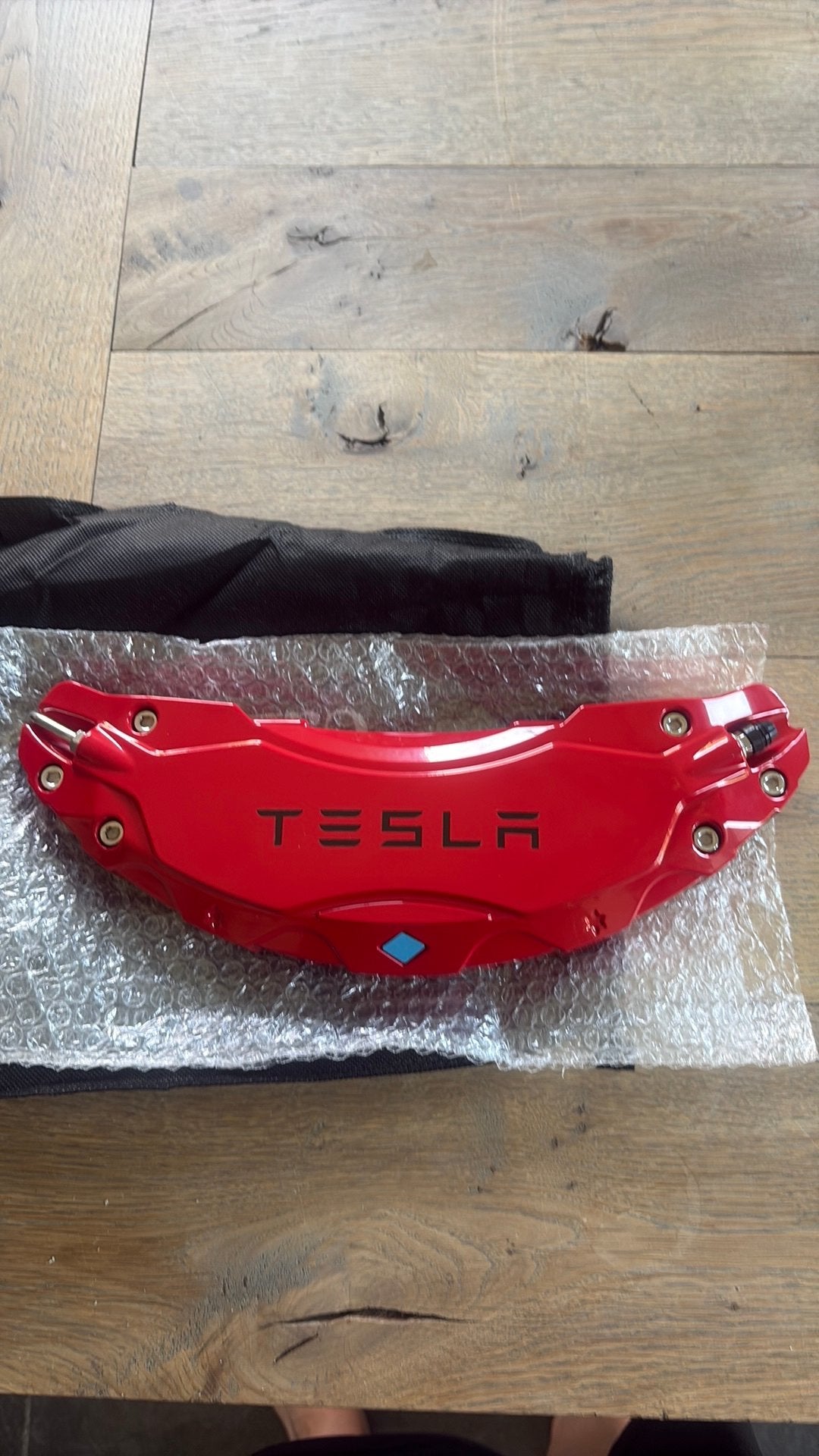 Rode aluminium remklauw covers voor Tesla, Ophalen of Verzenden, Nieuw