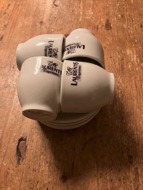 Vintage koffiekopjes van Laurentis, Overige merken, Vintage, Ophalen of Verzenden, Zo goed als nieuw