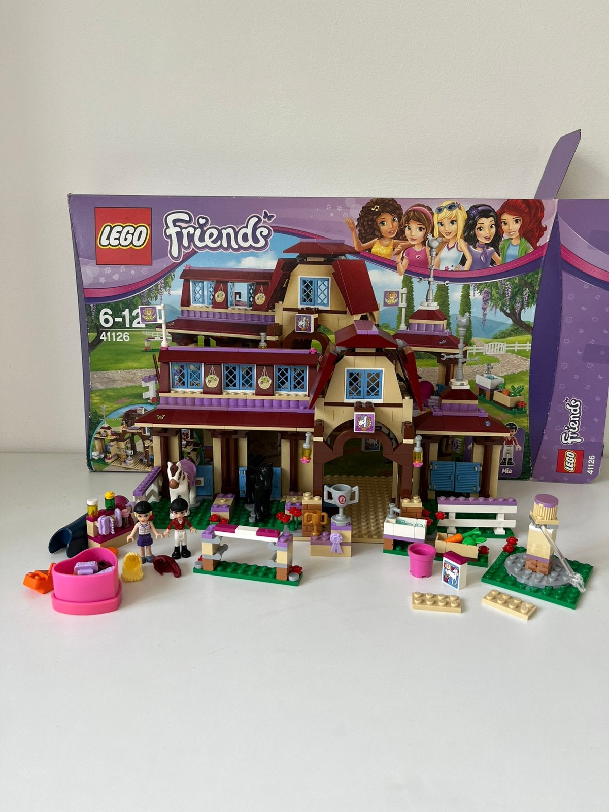 Lego 41126 - Lego Friends paardrijclub - Met doos en boekjes, Kinderen en Baby's, Gebruikt, Friends, Ophalen of Verzenden, Compleet