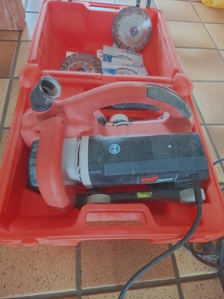 SPIT D88E sleuvenfrees met bladen, Ophalen, Gebruikt, Elektrisch, Muurfrees