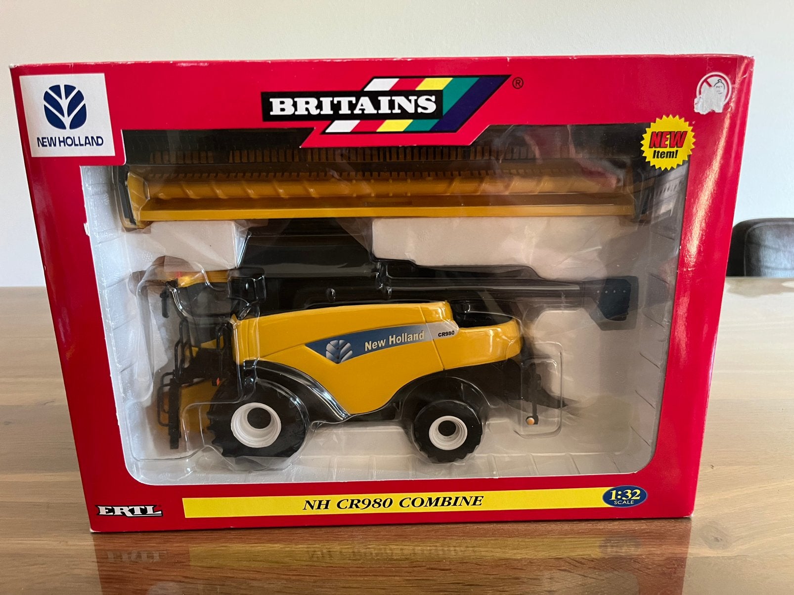 New Holland CR 980 combine Britains 42115 Nieuw, Hobby en Vrije tijd, Modelauto's | 1:32, Nieuw, Tractor of Landbouw, Britains