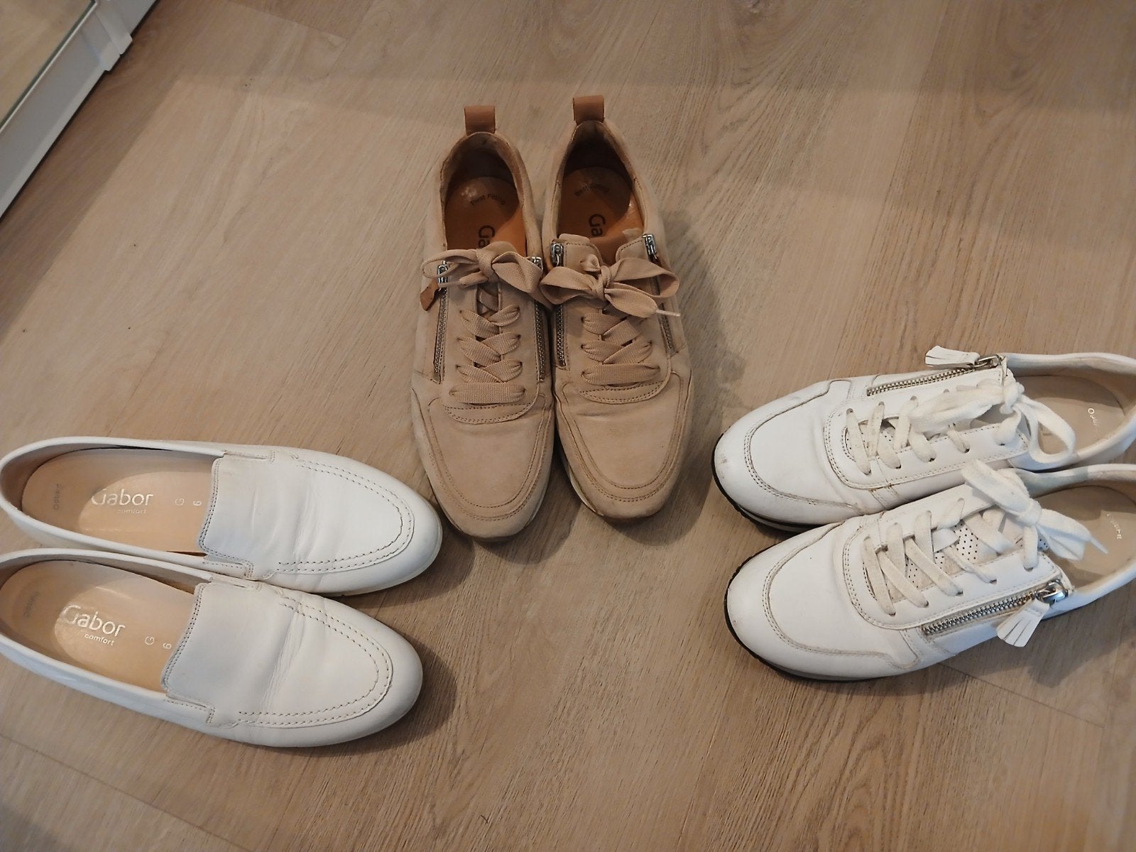 Gabor 3 paar schoenen maat 6 maat 39/40 sneakers instappers, Bruin, Verzenden, Gabor, Sneakers of Gympen