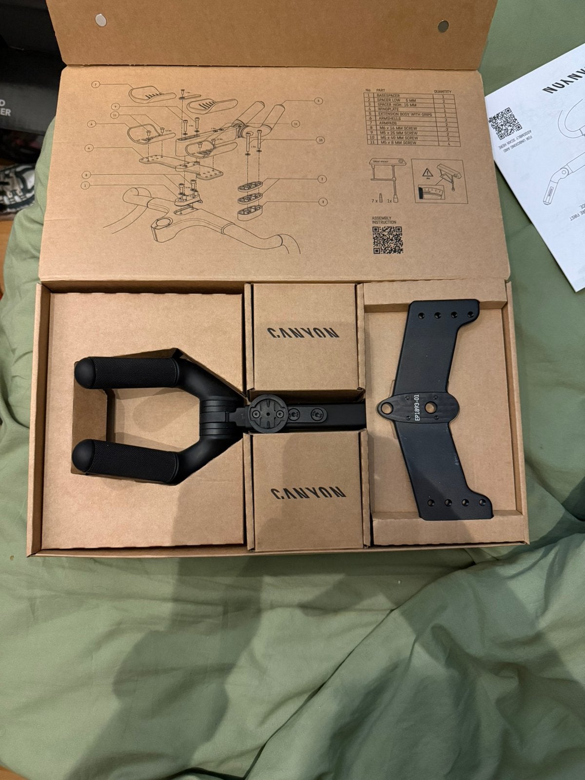 Canyon grail aero extension + Garmin mount, Overige merken, Carbon, Verzenden, Zo goed als nieuw