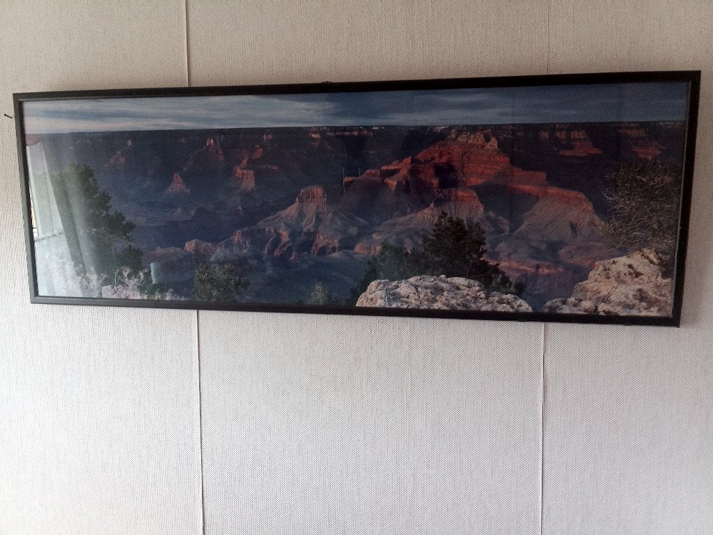 Lijst Grand Canion Zwart Hout 98x33,5, 98 cm, Zo goed als nieuw, Fotolijst, 33 cm