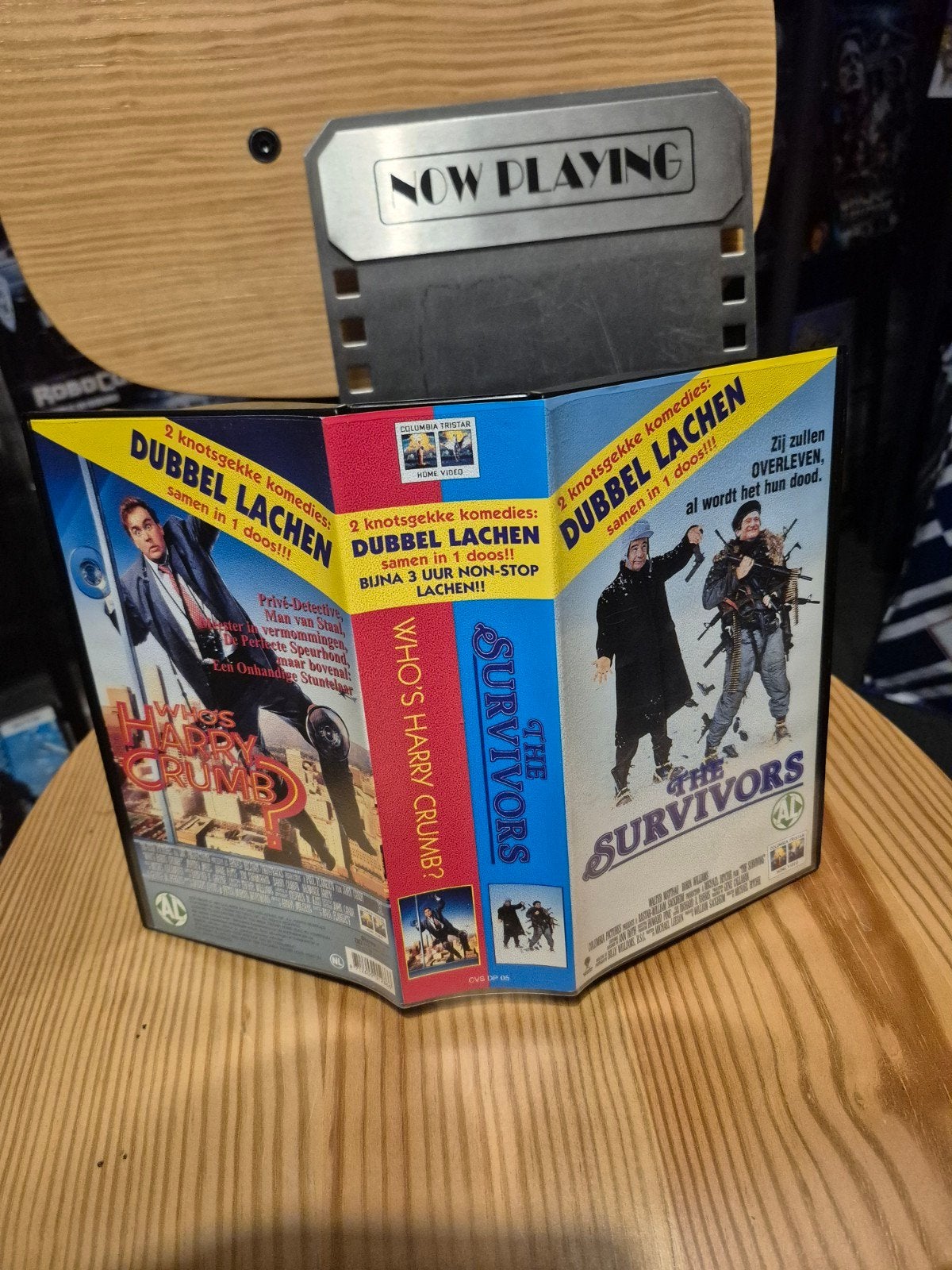 VHS: The Survivors & Who's Harry Crumb?, Cd's en Dvd's, VHS | Film, Nederlands ondertiteld, Alle leeftijden, Ophalen of Verzenden